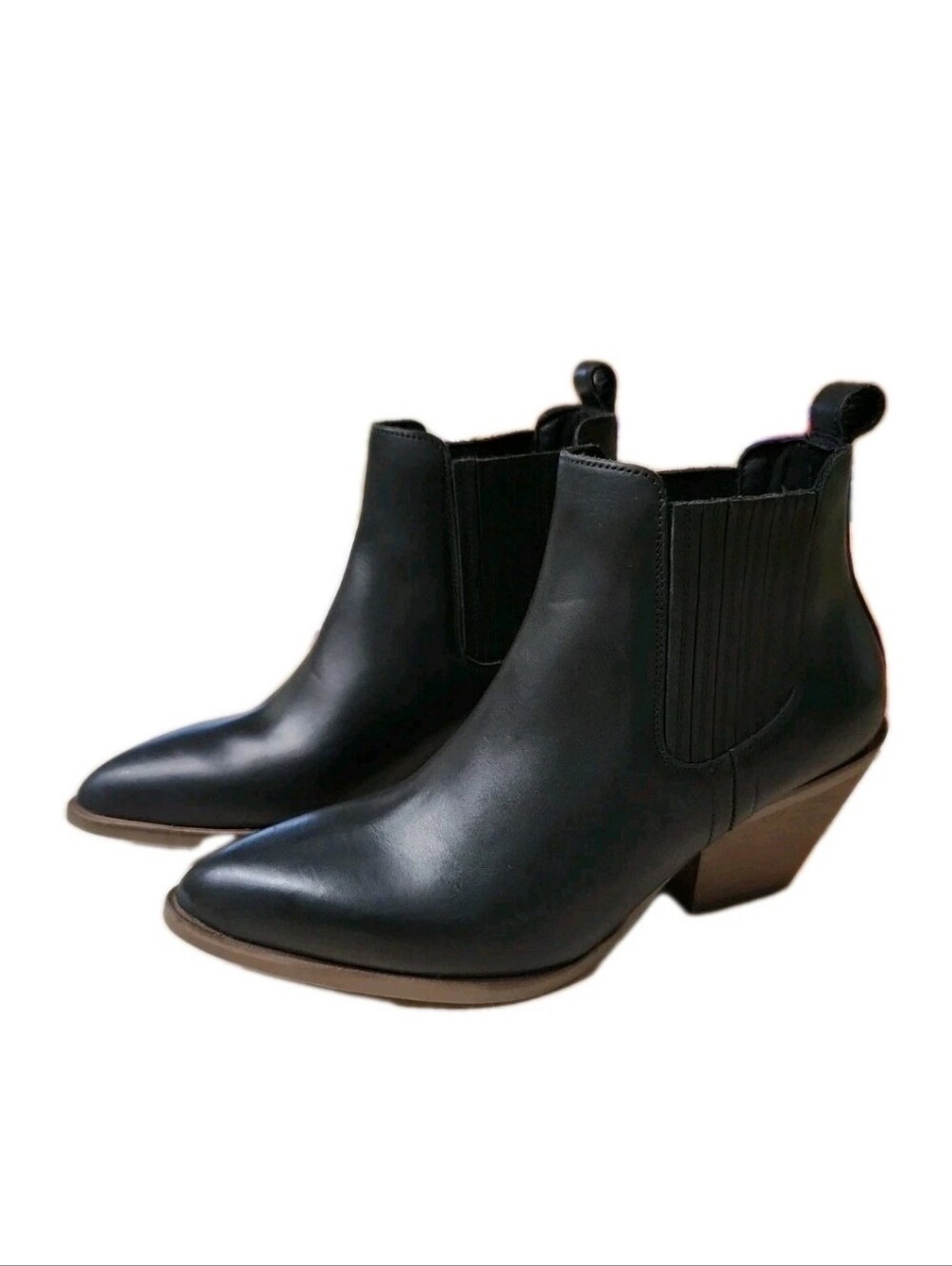 Patina Portland Leather Goods The Dakota Boots Black Western Chelsea New Sz 7.5